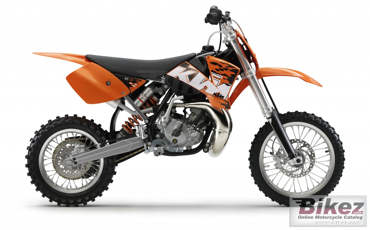 Big KTM 65 sx picture and wallpaper from Bikez.com